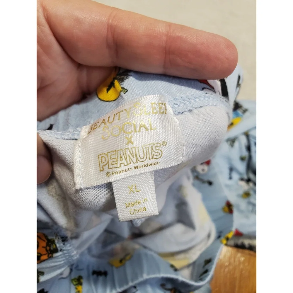 Beauty Sleep Social x Peanuts Snoopy Pumpkin Halloween Pajama Top‎ Pants Set XL